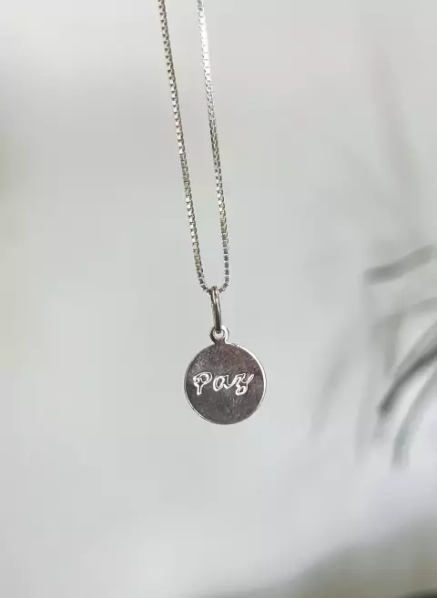 Pingente Medalha “ Paz”