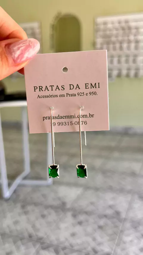 Brinco Verde Esmeralda