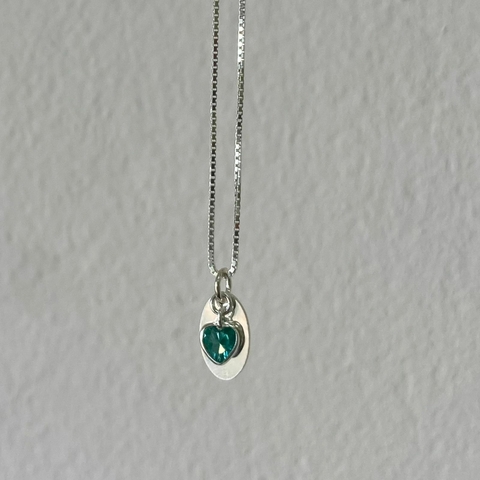 Pingente Coração Verde