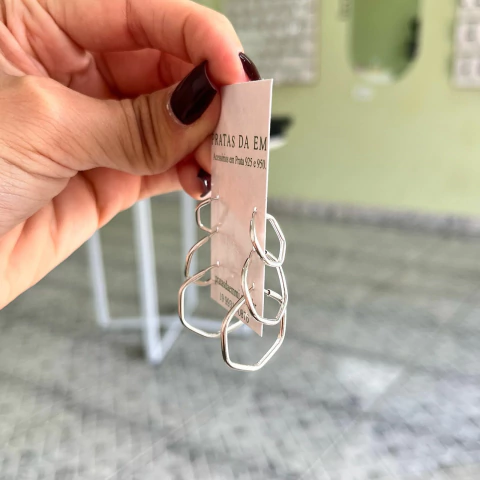 Brinco Trio Geométrico