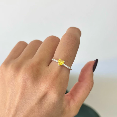 Anel Princesa Amarelo