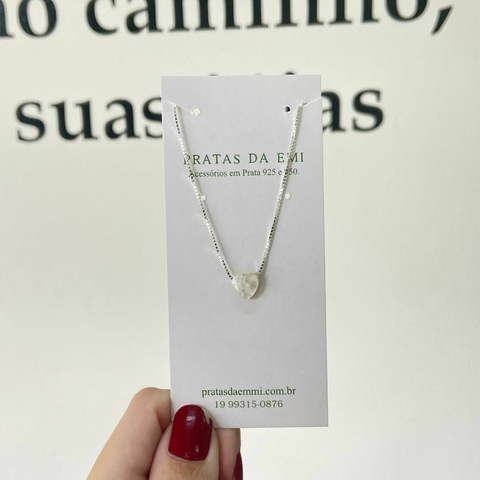 Gargantilha Coração Madreperóla - comprar online