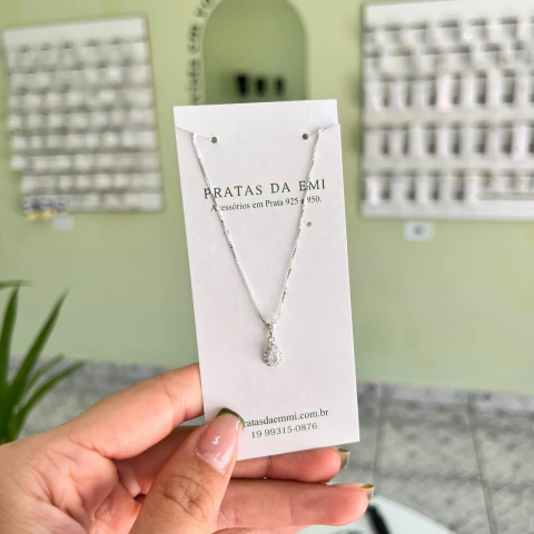 Gargantilha Gotinha Cravejada