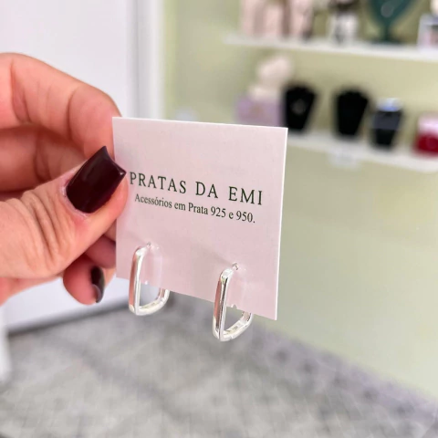 Brinco Argola Quadrada Click - comprar online