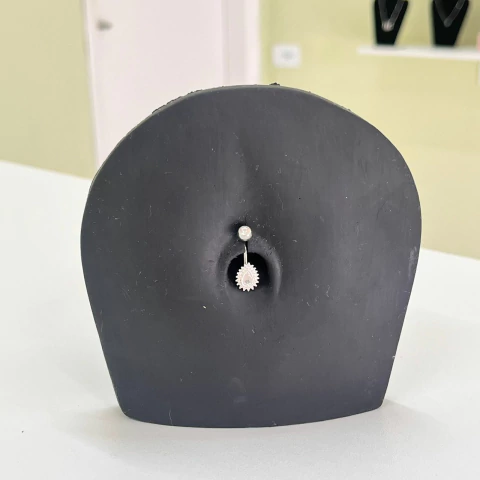 Piercing Umbigo Cristal Cravejado