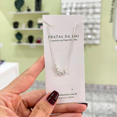 Gargantilha Infinito e Zircônia - comprar online