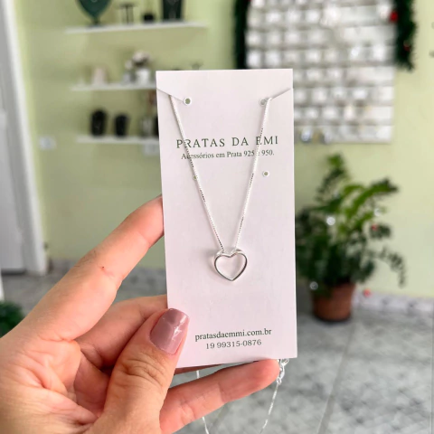 Gargantilha Coração Vazado - comprar online