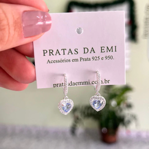 Argola Coração Pendurado - comprar online