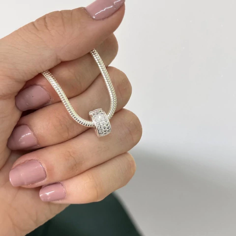 Berloque Trava\ Separador Cravejada