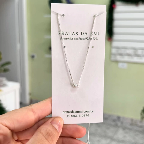 Gargantilha Coração Preenchido Pequeno - comprar online