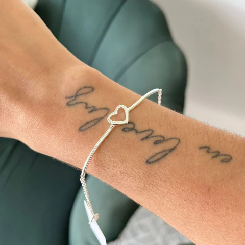 Pulseira Bracelete Coração Elo - comprar online