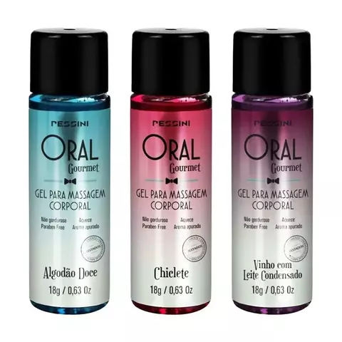 Gel Beijável Para Massagem Corporal - Oral Gourmet 18g