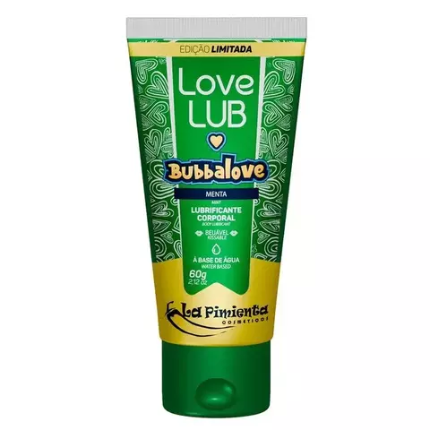 Lubrificante Corporal Beijável Bubbalove - Menta - comprar online