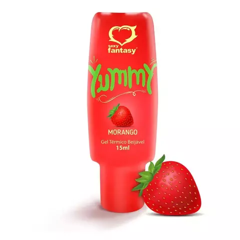 Gel Térmico Corporal Beijável Yummy - Morango - comprar online