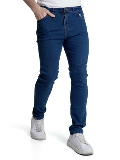165L - Pantalón de Jean Elastizado, Azul - tienda online