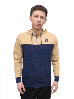 181 - Campera de Rústico Combinada y Con Capucha - tienda online