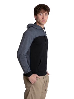 181 - Campera de Rústico Combinada y Con Capucha - tienda online