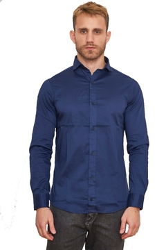 211 - Camisa lisa Semientallada - wintertex