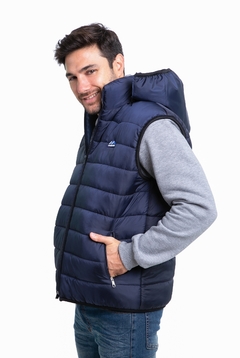 237 - Chaleco Matelase de Bastones con Capucha Desmontable - tienda online