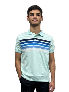3645 - Chomba Jersey Rayada Importada Manga Corta