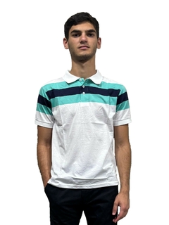 3633 - Chomba Jersey Rayada Importada Manga Corta