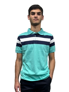 3633 - Chomba Jersey Rayada Importada Manga Corta - wintertex