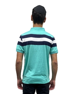 3633 - Chomba Jersey Rayada Importada Manga Corta - tienda online
