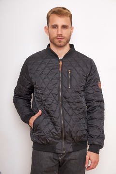264 - Campera Bomber en Matelase de Rombos