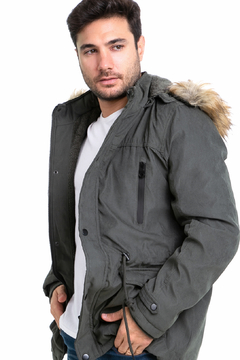 3107 - Parka de Gabardina, Importada en internet