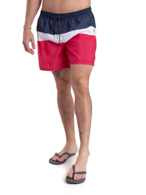 3733 - Short de baño Rayado Importado