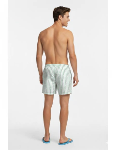 383 - Short de baño Estampado Rayas Microfibra Con Suspensor - tienda online