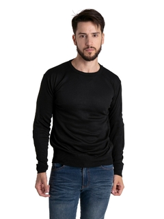 4400 - Sweater Importado de Acrílico Liso Cuello Redondo - tienda online