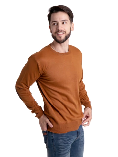 4400 - Sweater Importado de Acrílico Liso Cuello Redondo en internet