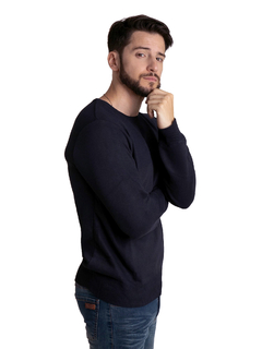 4407 - Sweater Tramado Importado de Acrílico Cuello Redondo