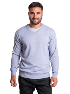 4427 - Sweater Importado de Acrílico Escote V - tienda online