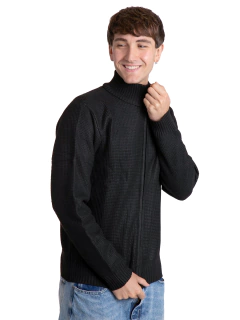 4439 - Sweater Frisado Importado de Acrílico con Cierre - tienda online