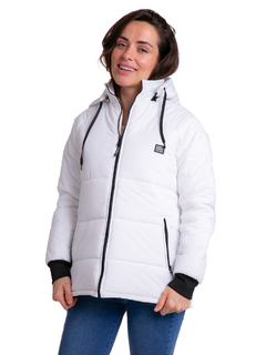 446 - Campera 3/4 de Abrigo con Capucha