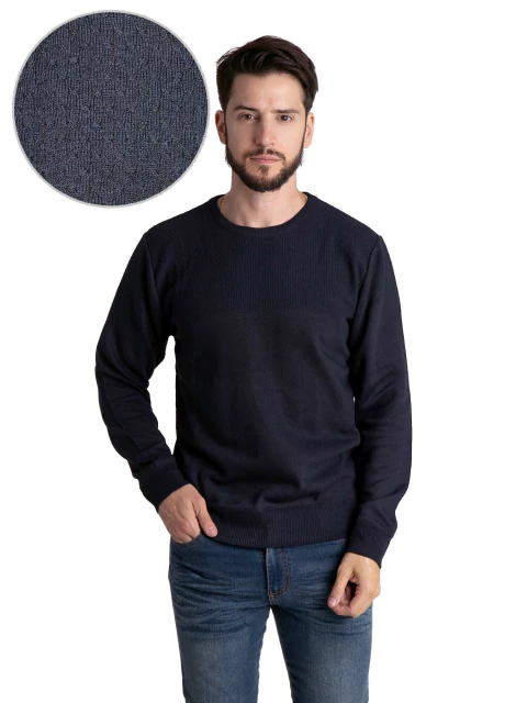 4705 - Sweater Tramado Cuello Redondo Importado de Acrílico - comprar online
