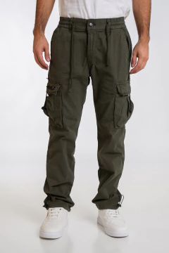 4671 - Pantalón Jogger Cargo Gabardina Importado - wintertex