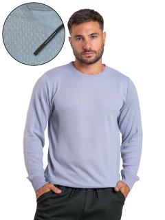 4705 - Sweater Tramado Cuello Redondo Importado de Acrílico - comprar online