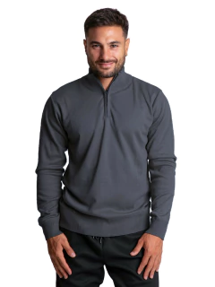 4729 - Sweater Medio Cierre Importado de Acrílico - comprar online