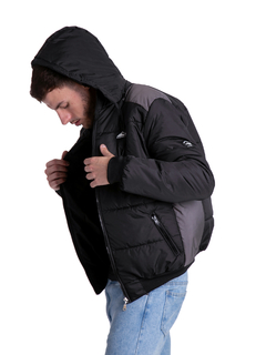 613 - Campera de Abrigo con Capucha desmontable, combinada - comprar online