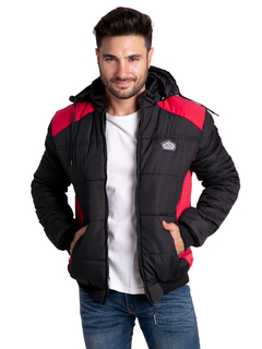 613 - Campera de Abrigo con Capucha desmontable, combinada
