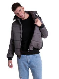 613 - Campera de Abrigo con Capucha desmontable, combinada en internet