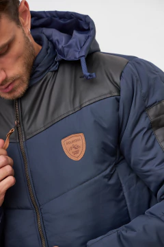 755 - Chaqueta de Abrigo, con cuerina - comprar online