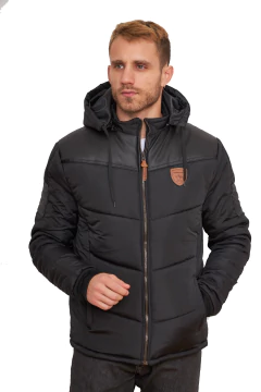 755 - Chaqueta de Abrigo, con cuerina