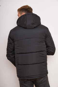 755 - Chaqueta de Abrigo, con cuerina - comprar online