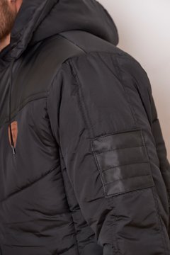 755 - Chaqueta de Abrigo, con cuerina - wintertex