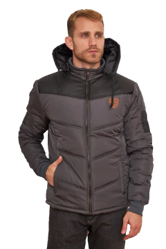 755 - Chaqueta de Abrigo, con cuerina en internet