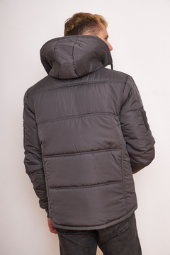 755 - Chaqueta de Abrigo, con cuerina - tienda online